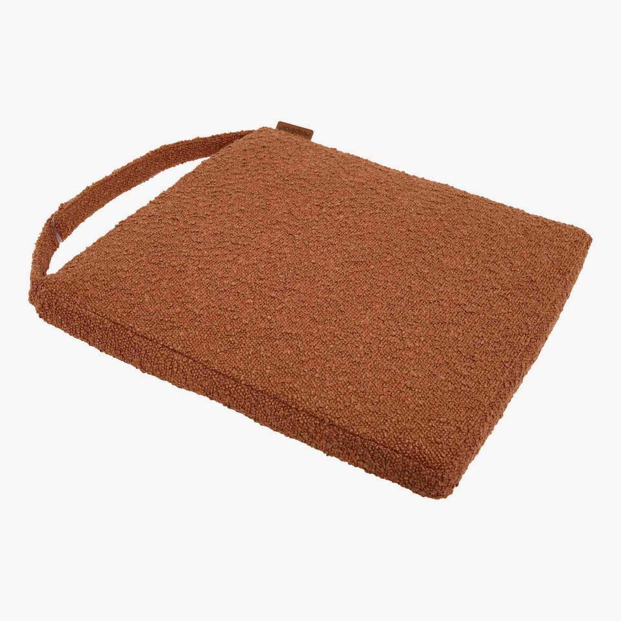 Cojin para silla de jard&iacute;n con velcro caoba Soreya 40x40cm