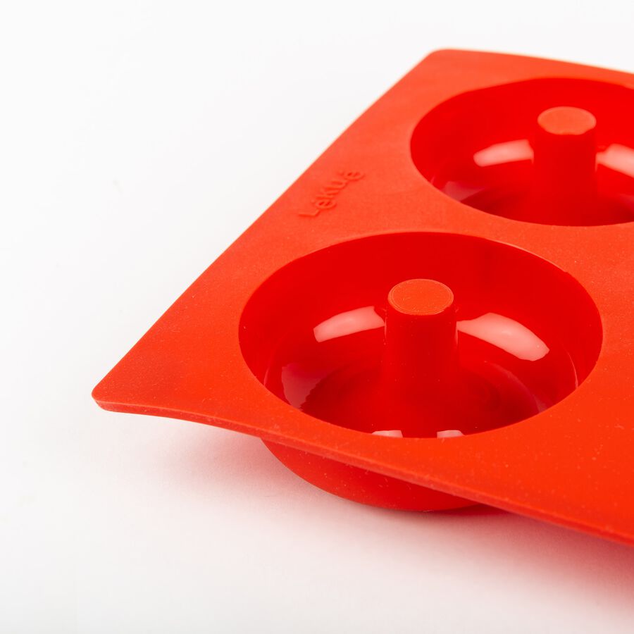 Molde 6 unidades rojo Doghnut - Lékué