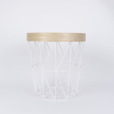 Mesa auxiliar con bandeja Cavea &Oslash;35x38cm