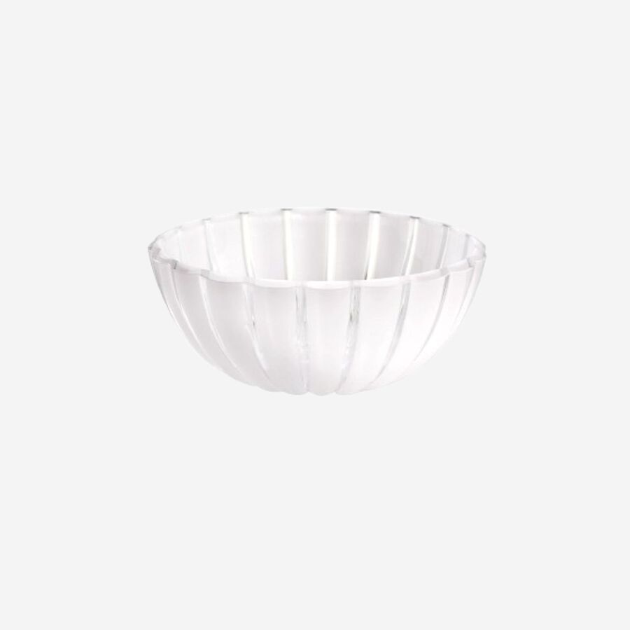 Ensaladera transparente y blanco perla Ø20cm - Guzzini Kaia
