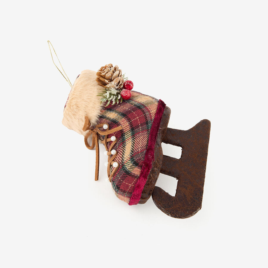 Adorno colgante Pat&iacute;n de tart&aacute;n 12cm