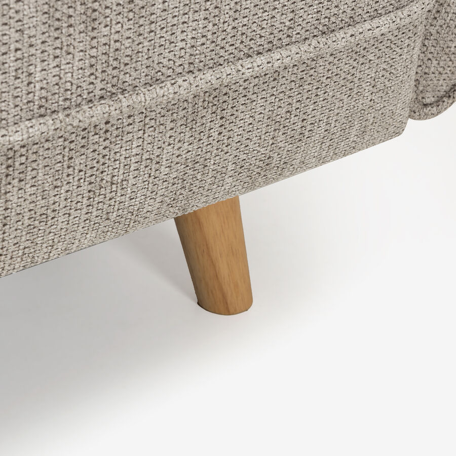 Sofá cama de 3 plazas gris Fules 212x85x85cm