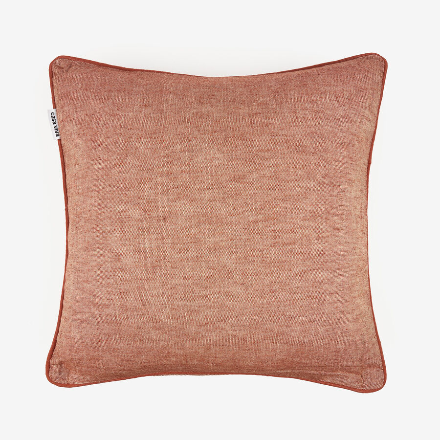 Funda de coj&iacute;n de lino cobre 45x45cm
