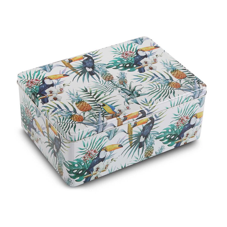 Caja metal grande Piña 22x16x9cm