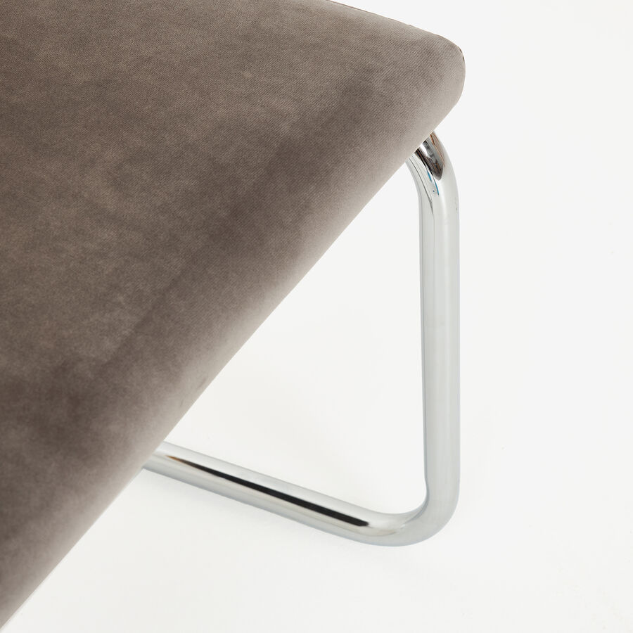 Silla de comedor de madera de olmo y ratán gris Leonor 47,5x63,5x82cm Clau&Chloe