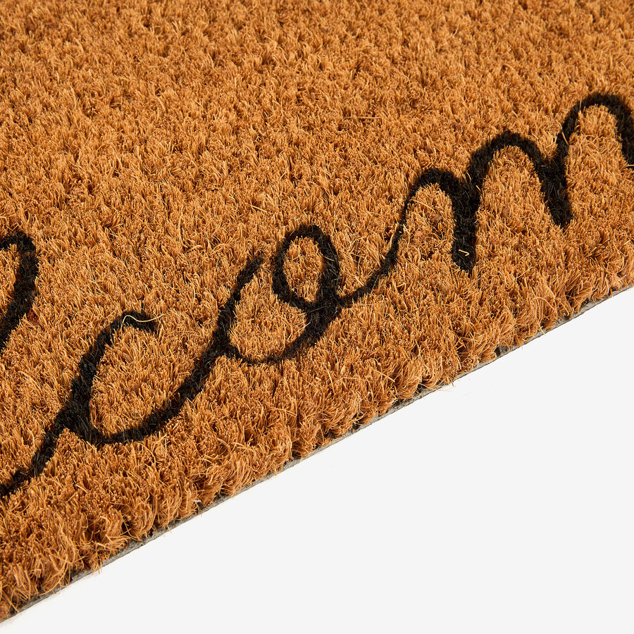 Felpudo de fibra coco Welcome 70x25cm