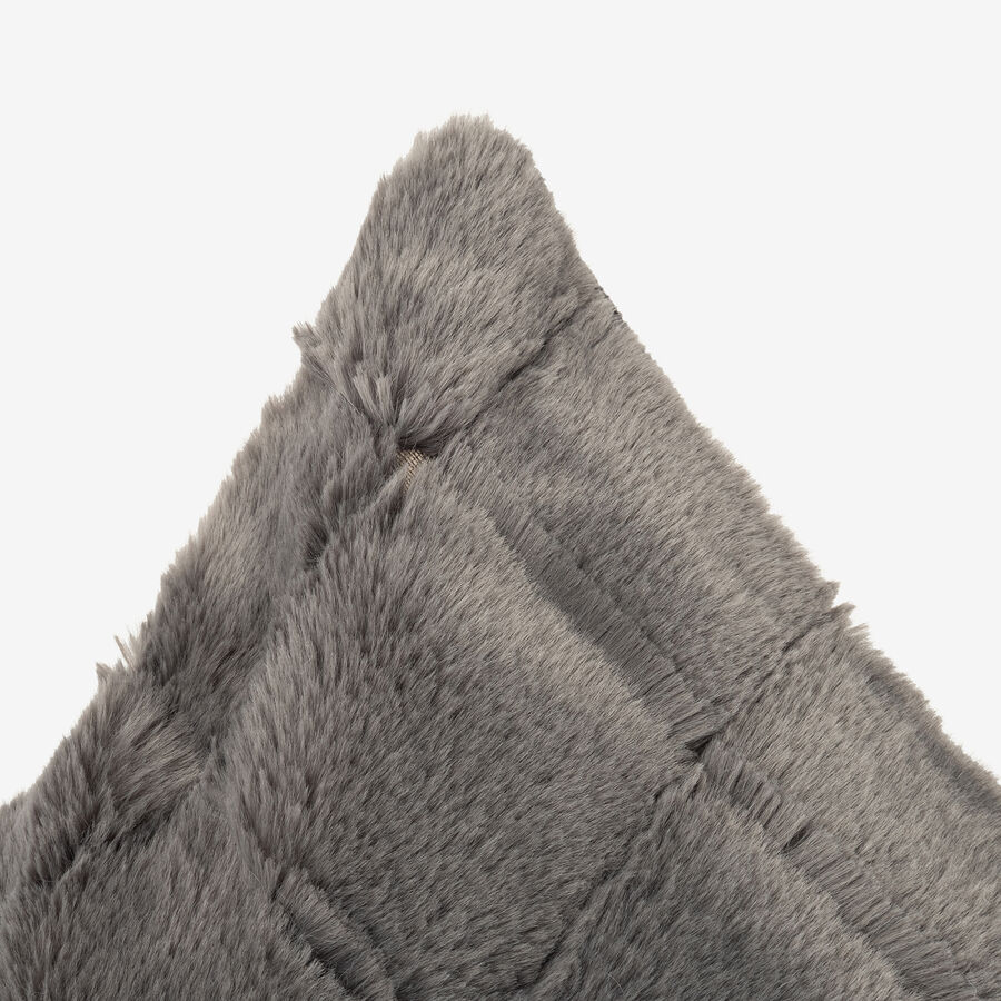 Funda de cojín de pelo suave gris Nuuk 45x45cm