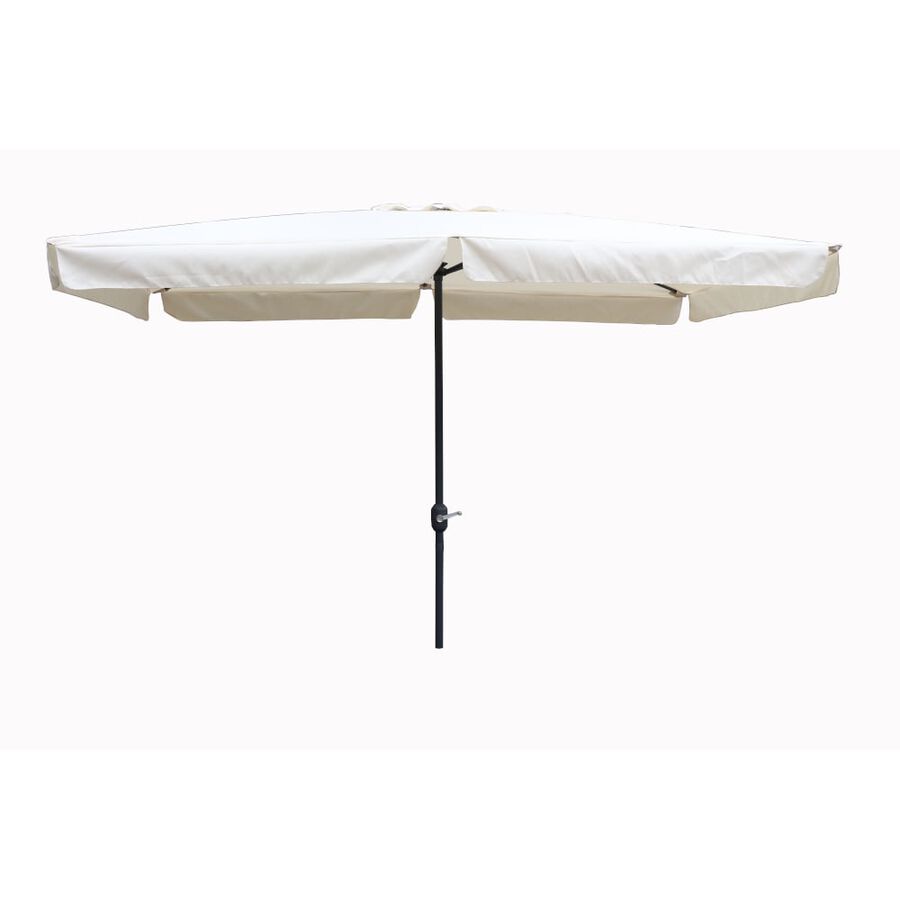 Parasol blanco con manivela &Oslash;3x2,5m