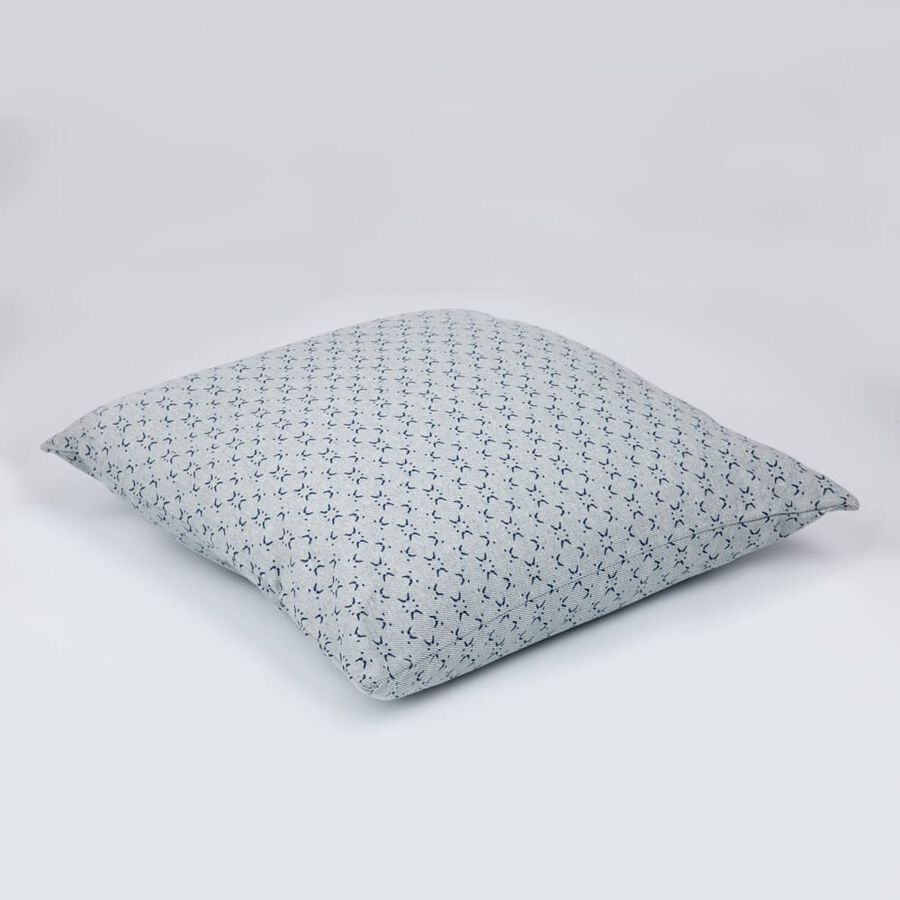 Funda de coj&iacute;n de algod&oacute;n azul Caney 45x45cm