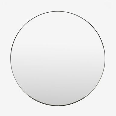 Espejo pared metal negro Orión Ø75cm