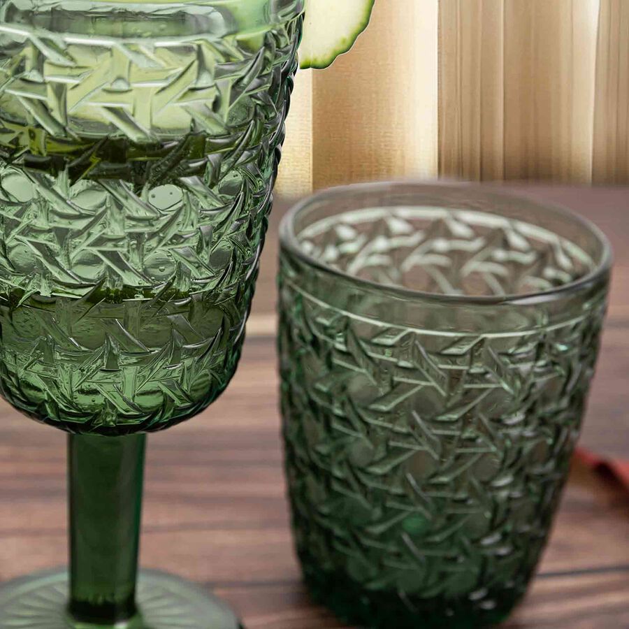 Copa de vidrio verde Jadea 28,5cl 