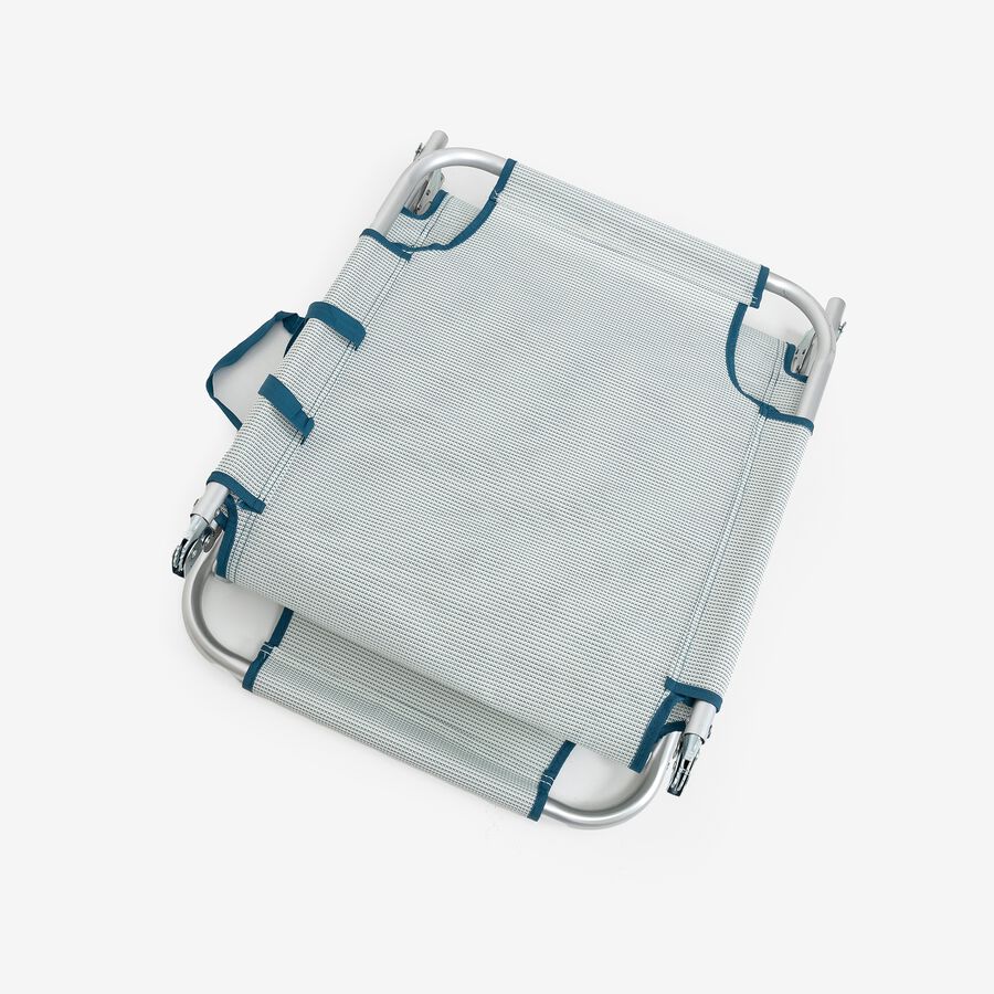 Tumbona multiposici&oacute;n azul de aluminio Medano 187 cm