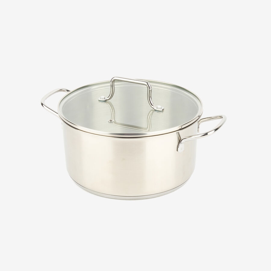 Cacerola de acero inoxidable con tapa Birta &Oslash;22cm - 3,85L