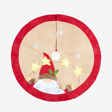 Alfombra para árbol Papa Noel Ø90cm