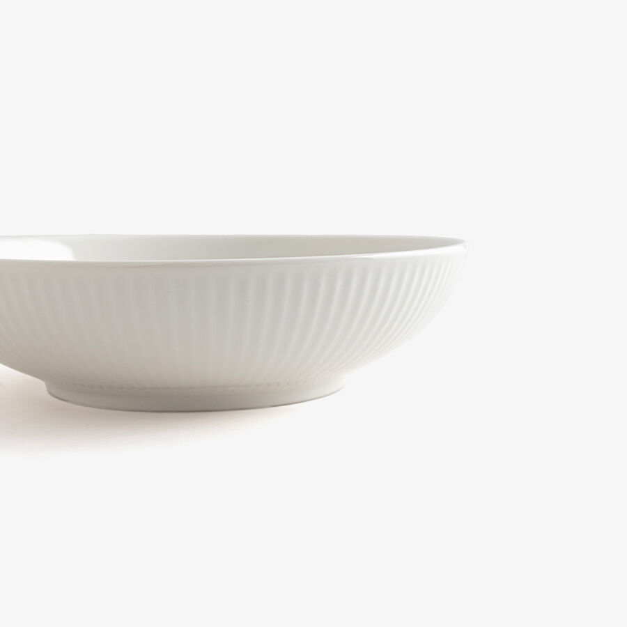 Plato hondo de porcelana new bone china blanco Lara &Oslash;20cm