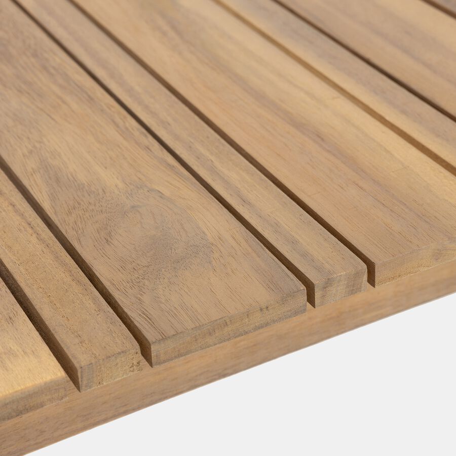 Mesa de jardín de madera de acacia Mykonos 160x90x75cm