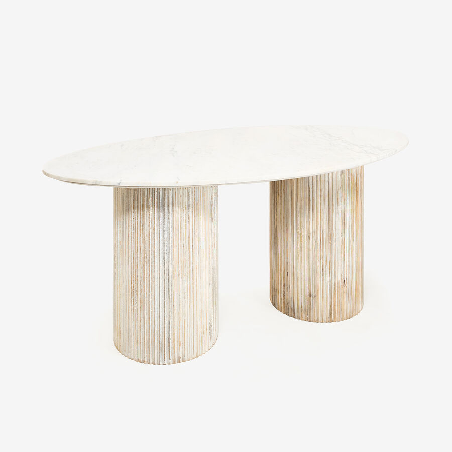 Mesa de comedor de mármol Siba 180x90x77cm Clau&Chloe