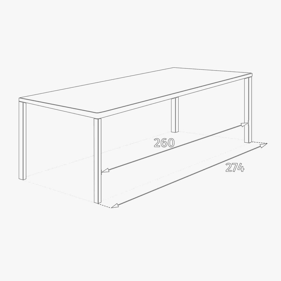 Mesa de comedor de jard&iacute;n extensible de aluminio crema Evora 214x110x77cm