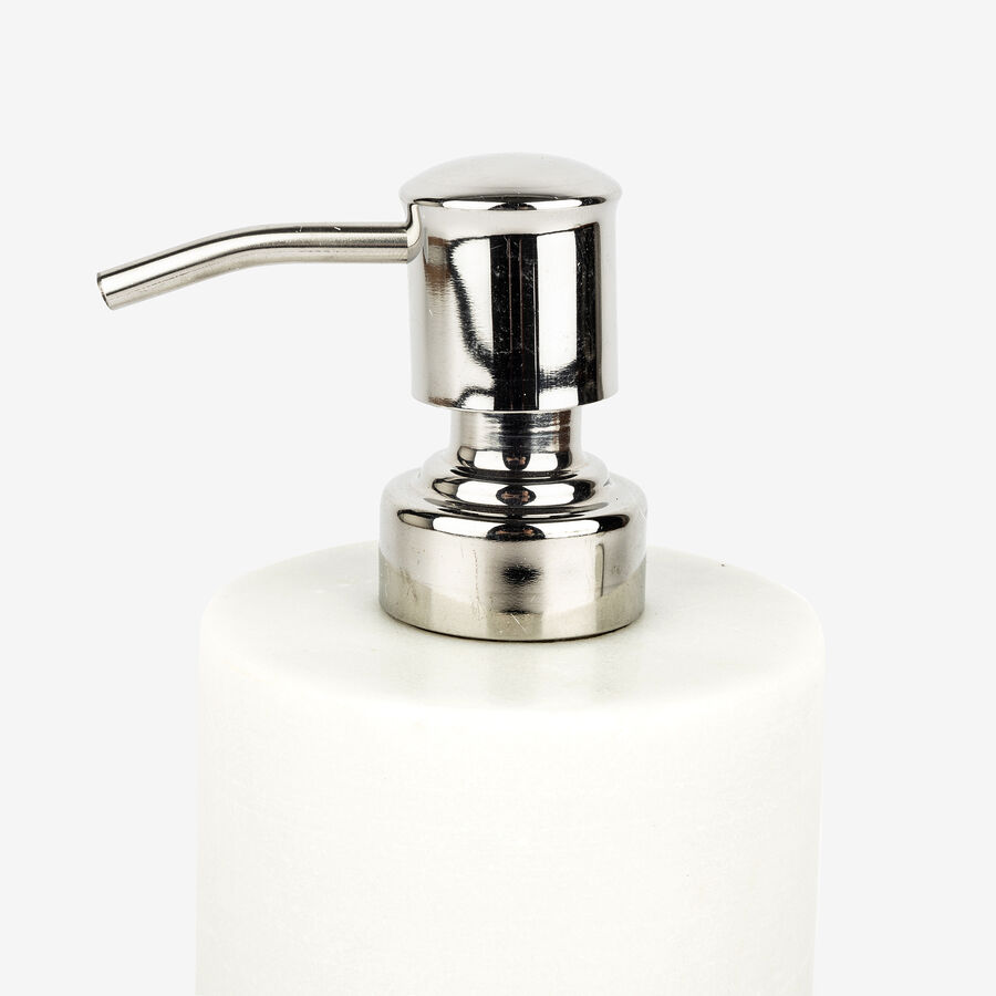 Dispensador de jabón de baño de mármol Mel Ø7,6x20cm