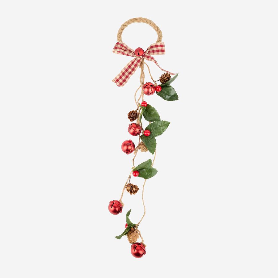 Guirnalda con cascabeles rojos 50cm
