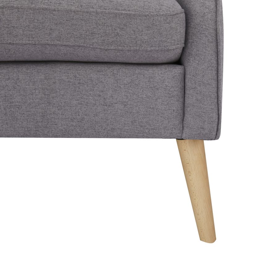 Sillón gris Gaspar 68x92x104cm