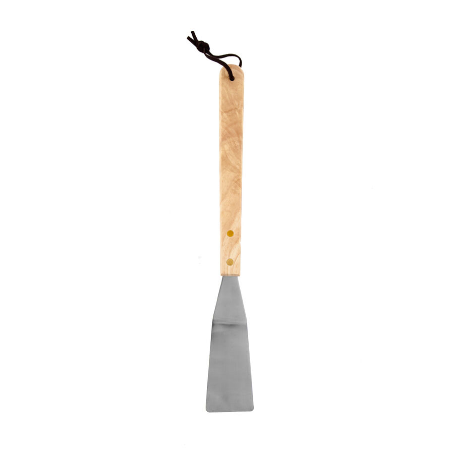Set de 5 utensilios para barbacoa con mango de madera