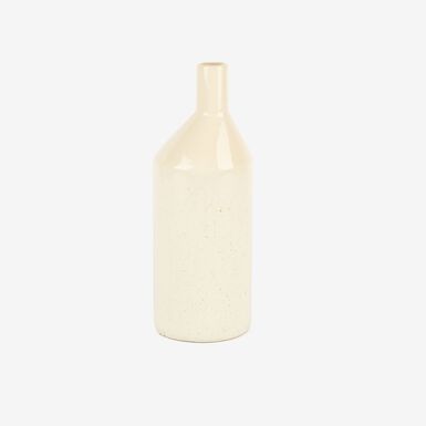 Jarr&oacute;n blanco de cer&aacute;mica Bottle 26cm