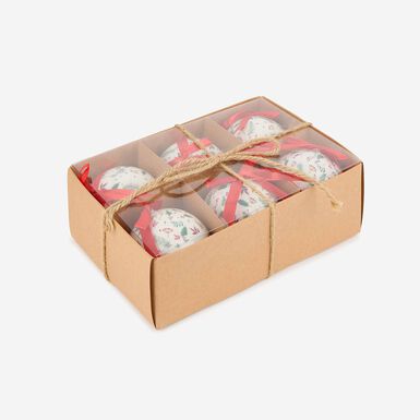 Set 6 bolas decorativas Merry Christmas Ø8cm