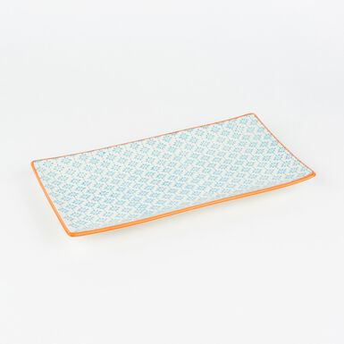 Fuente azul de porcelana Gita 29x15cm