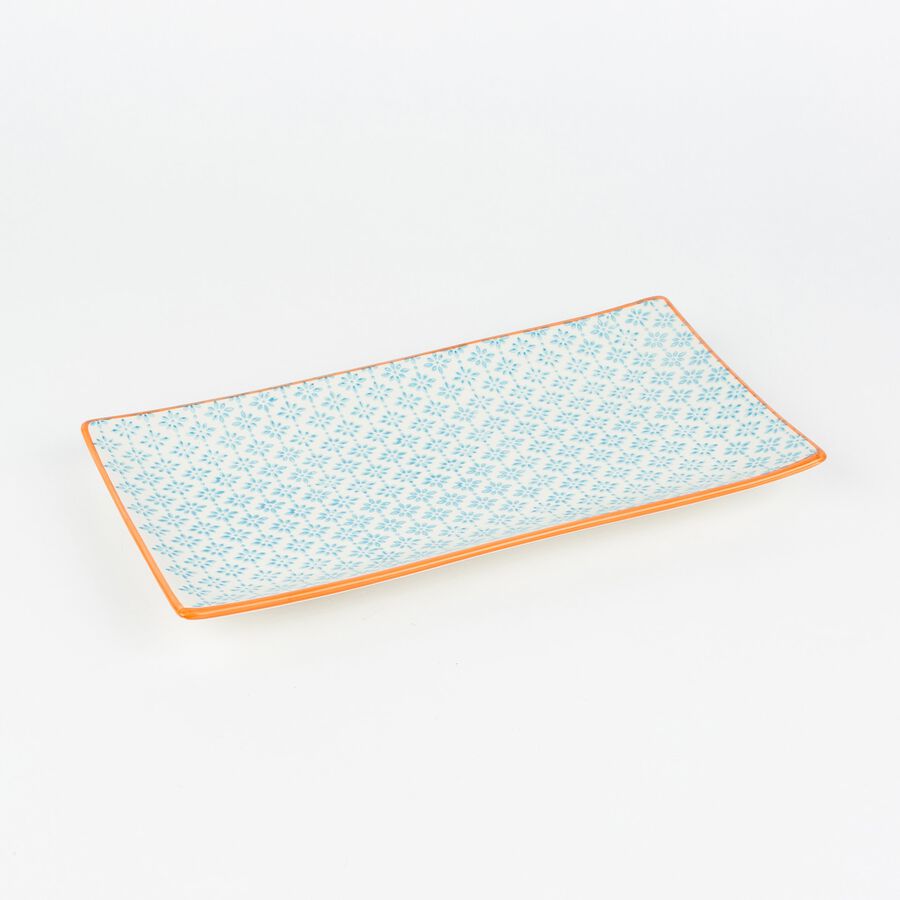 Fuente azul de porcelana Gita 29x15cm