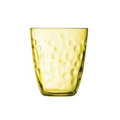 Vaso amarillo de vidrio Moreda 31cl