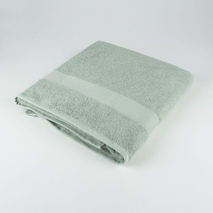 Toalla de ducha XL de algodón verde agua Vic 100x150cm - 500 gr/m²