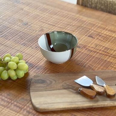 Bol de cerámica caqui Sotres 69cl Ø14cm