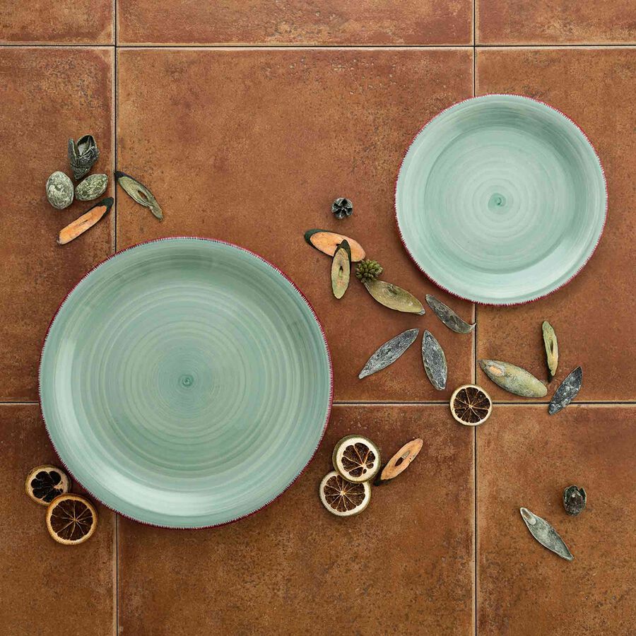 Vajilla de 18 piezas de gres Vita en varios colores