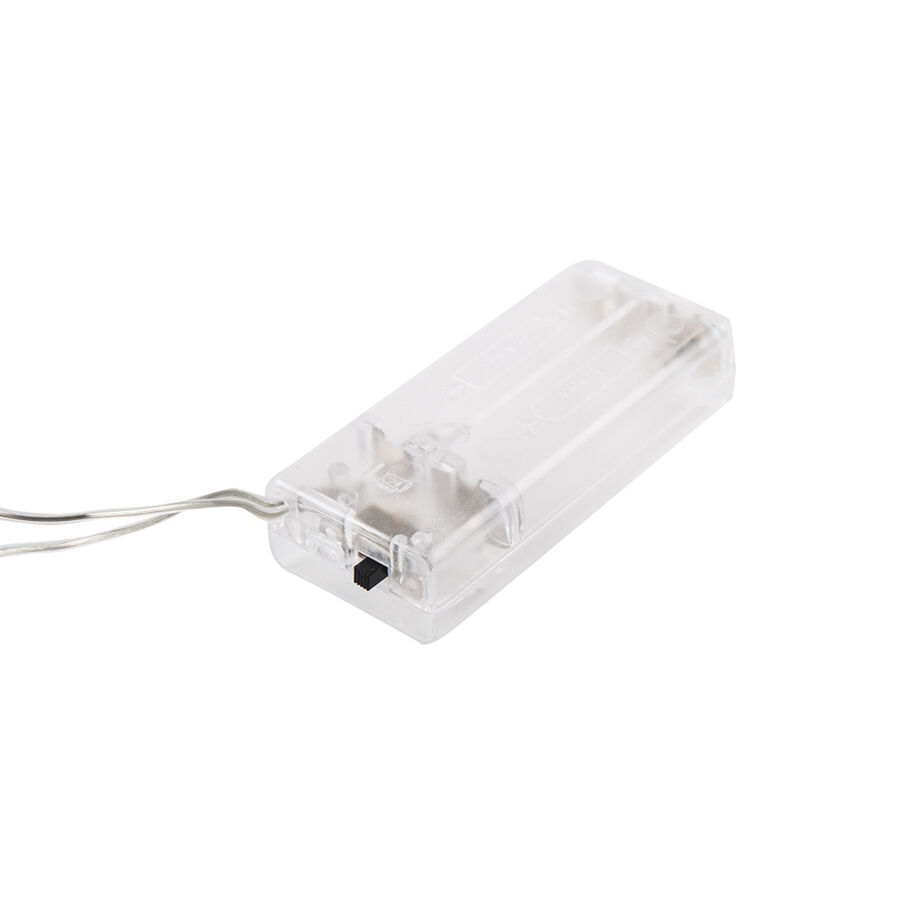 Guirnalda de bolas plateadas con luz LED