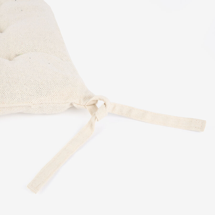 Cojín de silla de algodón rayas cobre Stripes 40x40cm