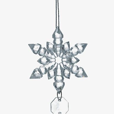 Decoraci&oacute;n de &aacute;rbol de Navidad de cristal 18cm