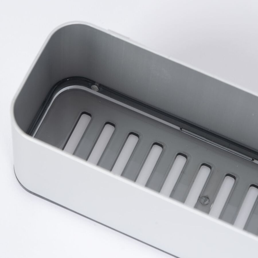 Soporte adhesivo de aluminio 17x6x6cm