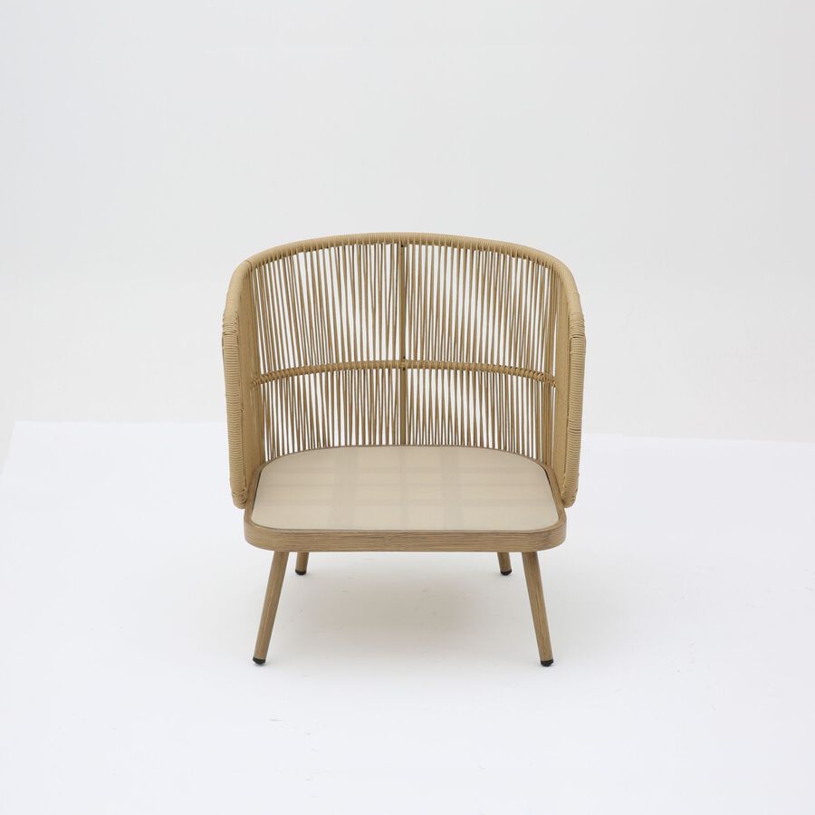 Set de jard&iacute;n de 4 piezas de rat&aacute;n sint&eacute;tico Kauai