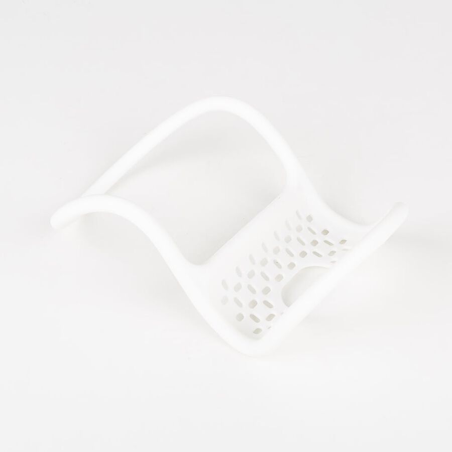 Reposaestropajos flexible para fregadero blanco 25x17x6cm