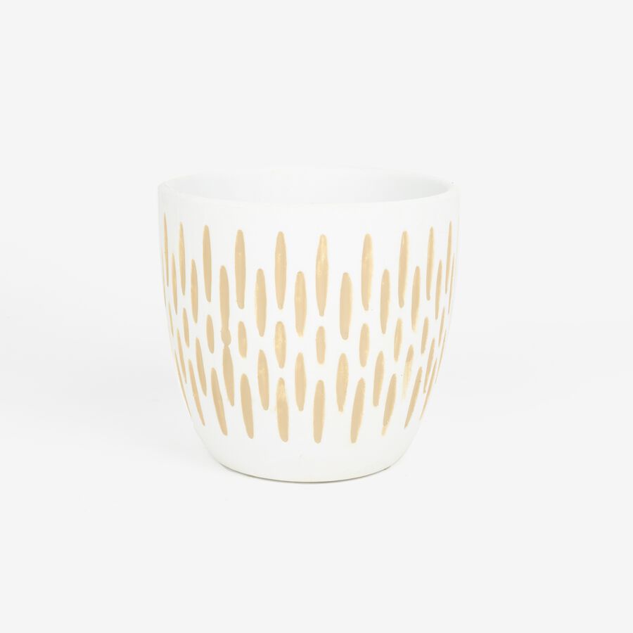 Macetero blanco en varios modelos Ø13cm