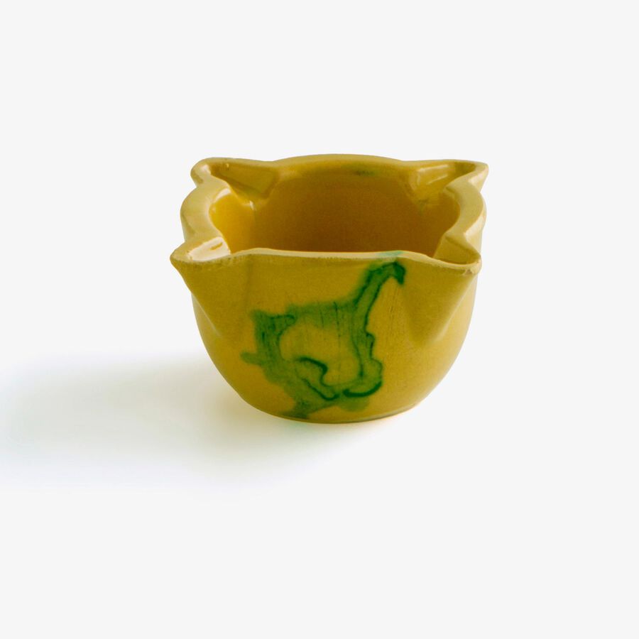 Mortero amarillo de loza Austin 16x10cm