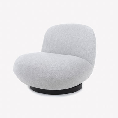 Butaca gris giratoria Pacha 81x95x71cm Clau&Chloe