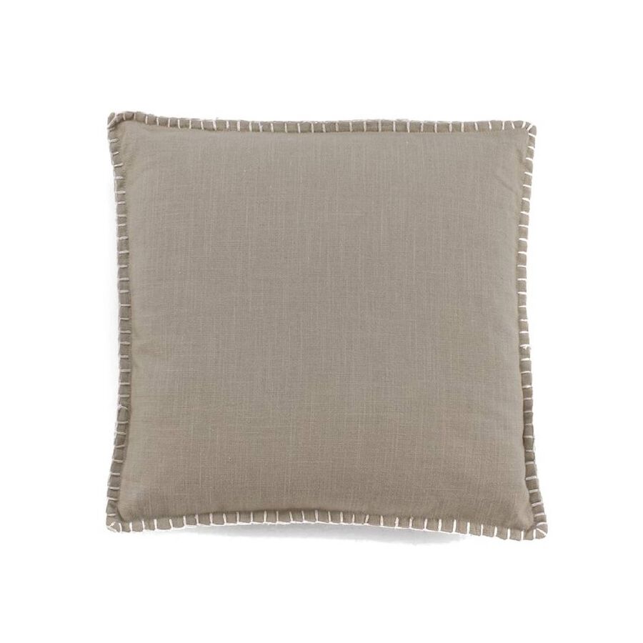 Cojín de algodón topo Pasme 45x45cm