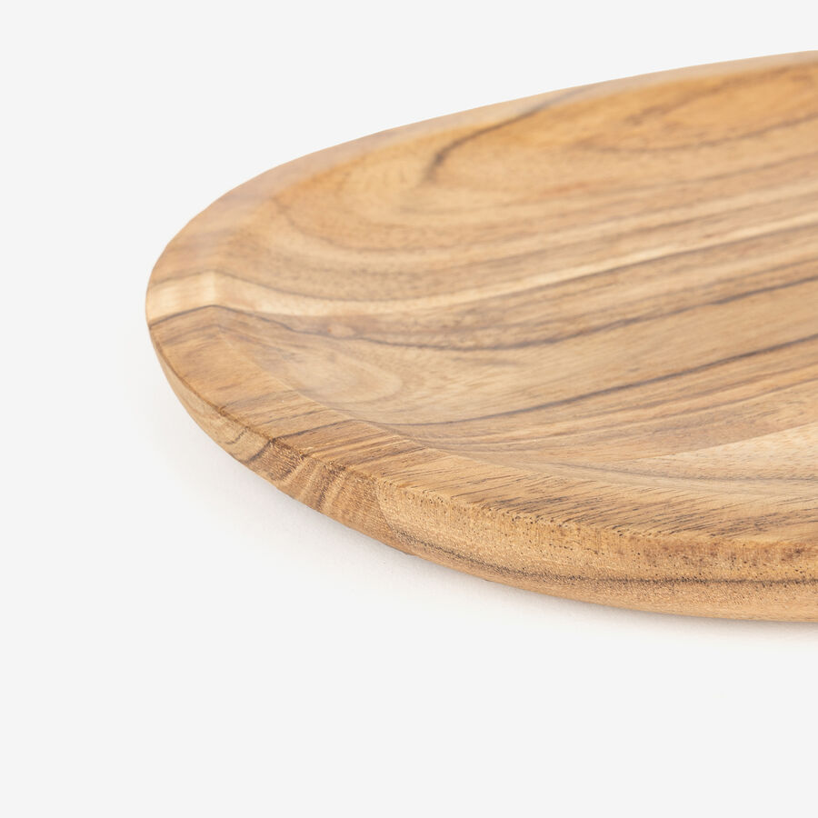 Centro de mesa de madera de acacia Simal 25x20cm