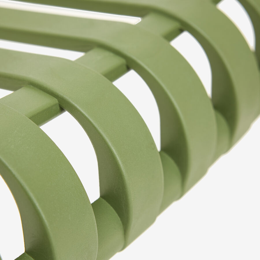 Silla de jard&iacute;n apilable de polipropileno verde Happel 59x55x81cm