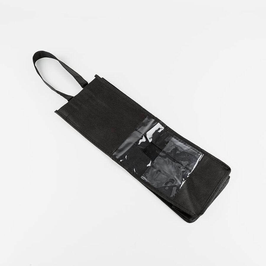 Bolsa para 1 botella de vino con ventana y asas