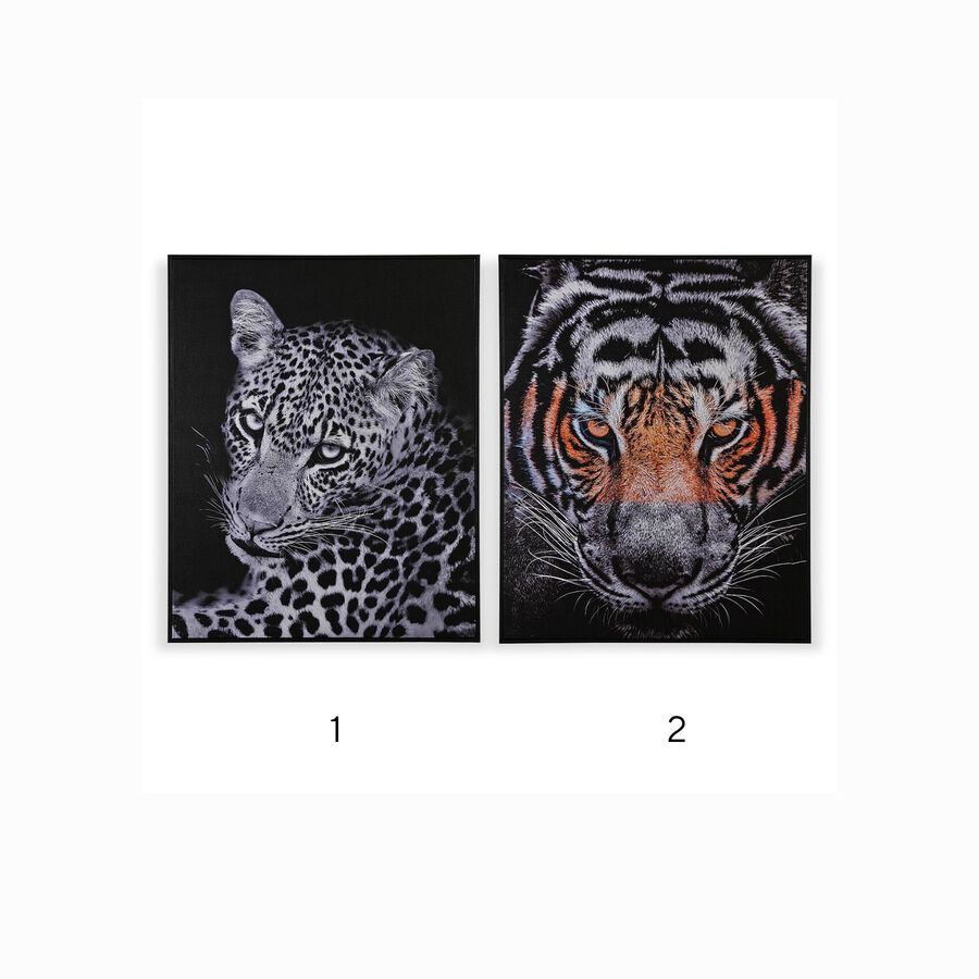 Lienzo con marco de madera Felino 100x80cm en varios modelos