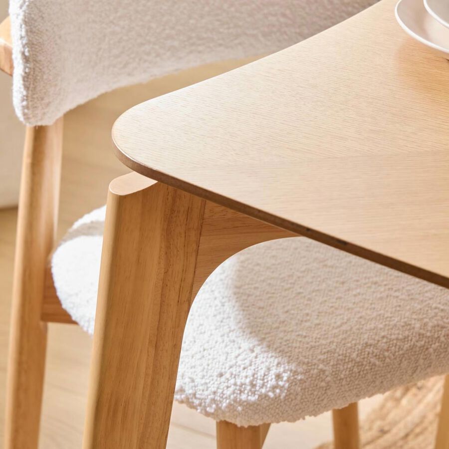 Mesa de comedor de madera Roven 180x90cm 