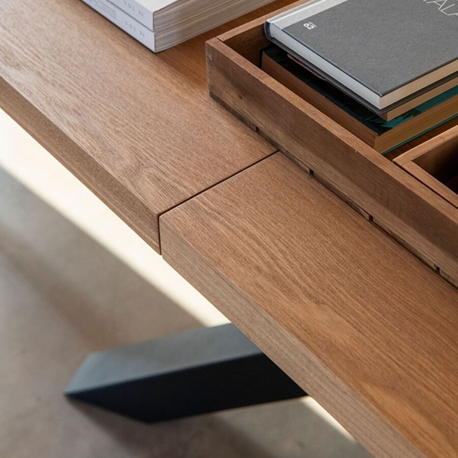 Mesa de comedor extensible de madera DM Denver 180/220x90x76cm